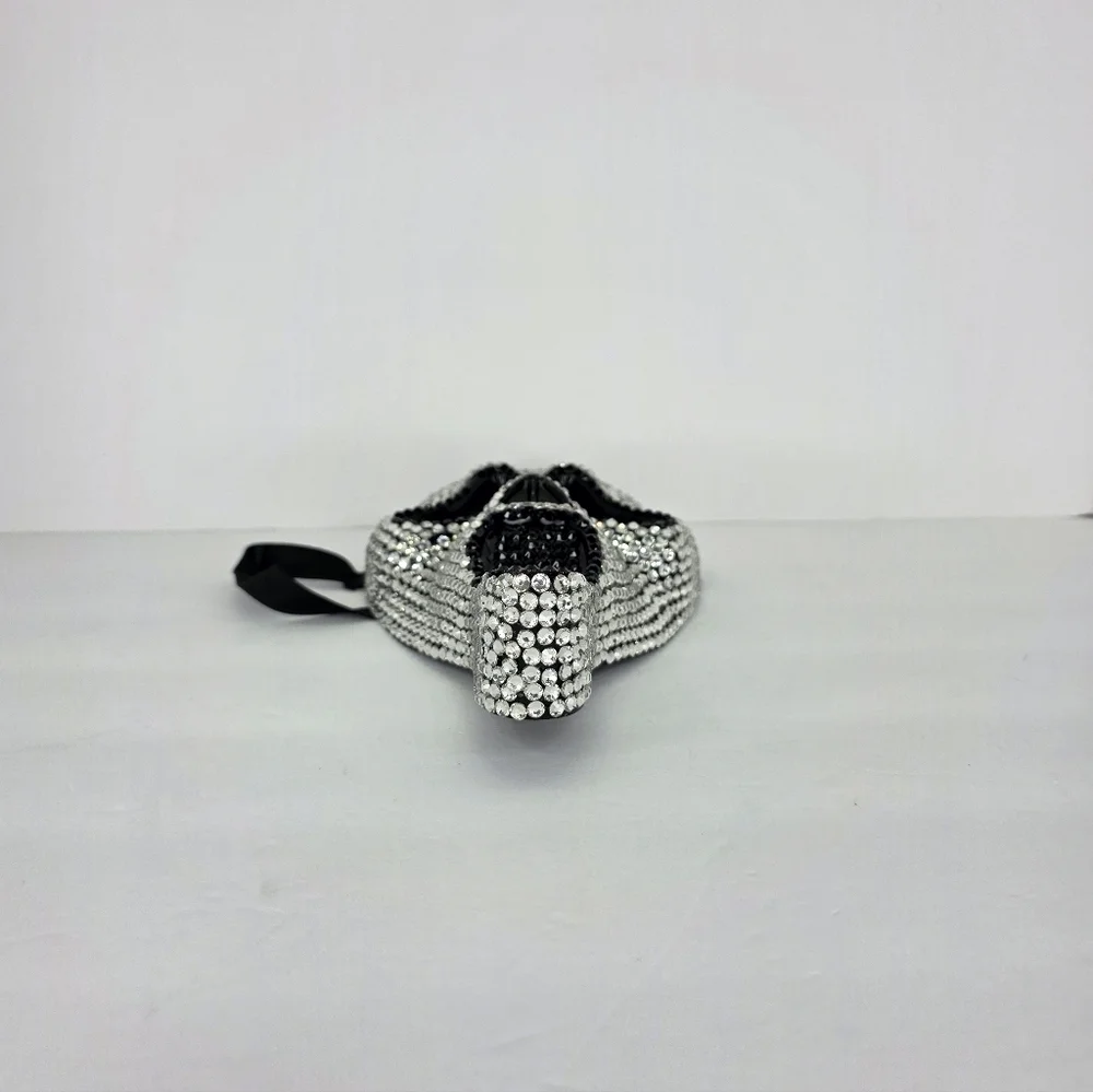 Scream Bling Rhinestones Mask Accessory Children's Girl Size Spirit Halloween
